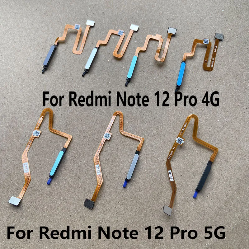 Nouveau pour Xiaomi Redmi Note 12 PRO capteur d'empreintes digitales bouton accueil Menu identification tactile Scanner ruban connecteur câble flexible 4G 5G
