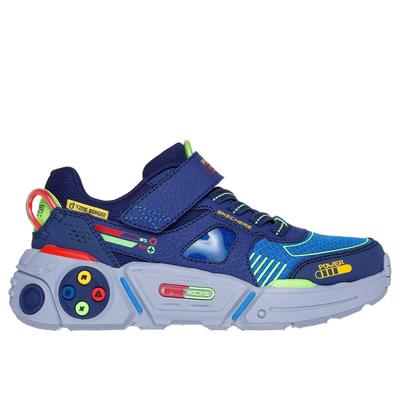 Skechers Boy's Game Kicks: Gametronix 2.0 Sneaker | Size 12.0 | Navy Blue | Synthetic/Textile | Machine Washable