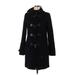 American Eagle Outfitters Wool Coat: Black Jackets & Outerwear - Women's Size Medium