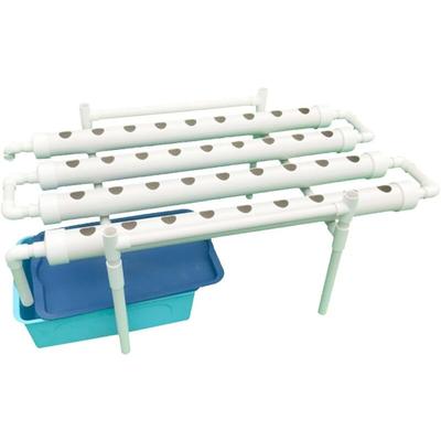 1 Layer Hydroponic Grow Kit mit 36 Pflanzstellen, PVC Erdlose Pflanzenanbau-Systeme mit Wasserpumpe