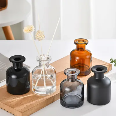 1PC 50ml Fragrance Diffuser Bottle Household Products Empty Aromatherapy Glass Bottle Natural Reed