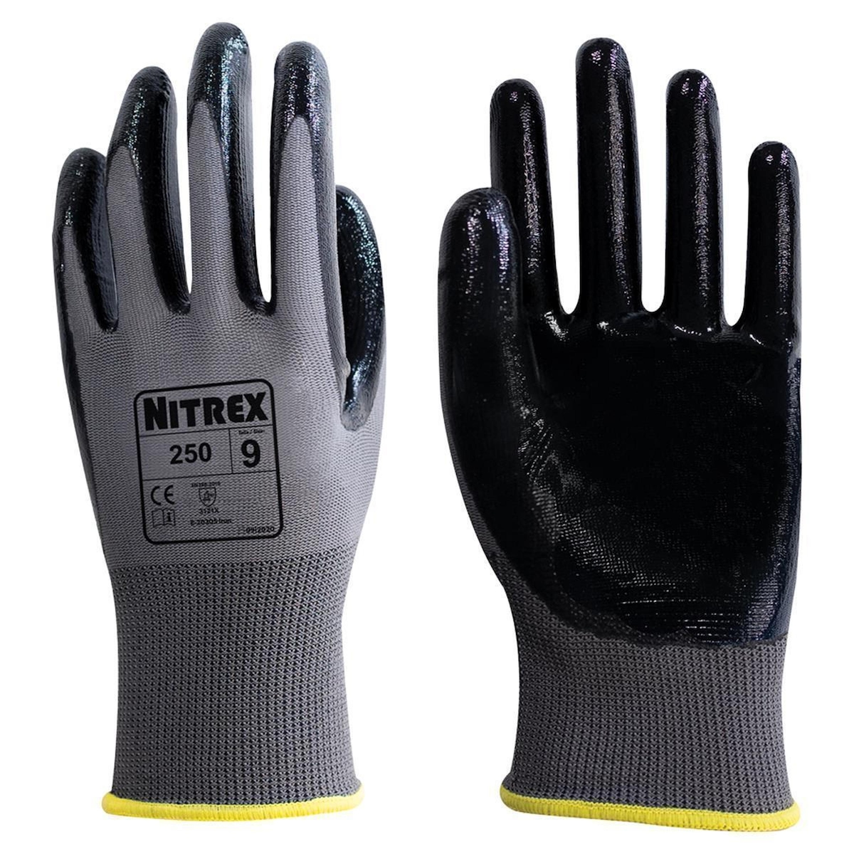 Unigloves 10 Paar Nitrex 250 | Mehrweghandschuhe | Gr. L | Industriehandschuhe Image