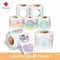 Phomemo-Papier d'étiquettes thermiques, autocollant rond et carré, étiquette étanche pour adresse, fournitures de bricolage pour imprimante 241 BT 246S D520, 50x50mm