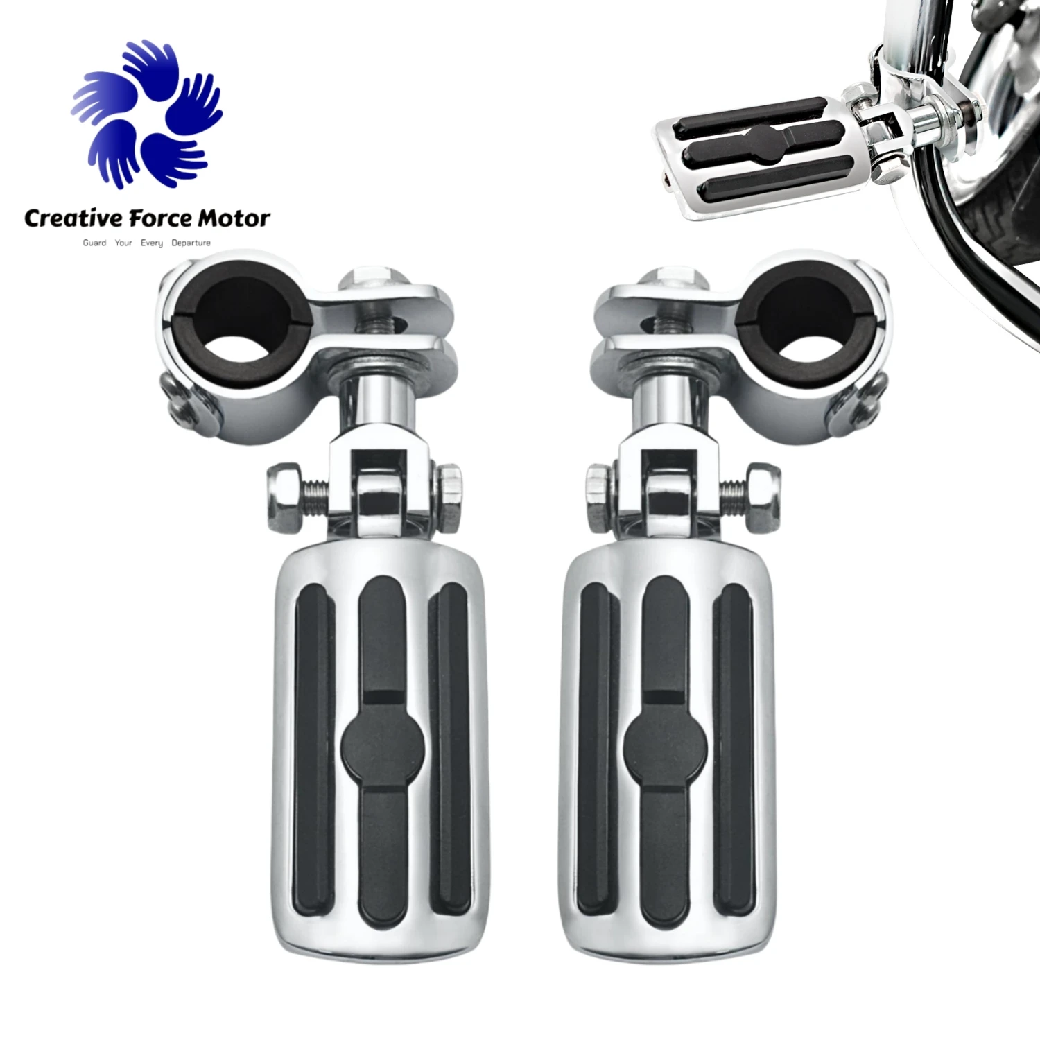25-32mm Autobahn Fußrasten montieren Klemme Motorräder Fuß stütze für Harley Davidson Yamaha Honda Suzuki Fat Bob 114 Street Glide Road King Dyna Low Rider S 1984-2024 Motorradzubehör