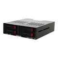 Supporto per Rack Mobile per disco rigido SATA a 4 alloggiamenti da 2.5 "per alloggiamenti di unità da 5.25" per custodia SSD HDD con indicatore Led ventola integrata