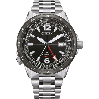 Automatikuhr CITIZEN "Promaster Mechanical GMT", silber (silberfarben), Armbanduhren, Herren, Armbanduhr, Herrenuhr, Edelstahlarmband, bis 20 bar wasserdicht Image