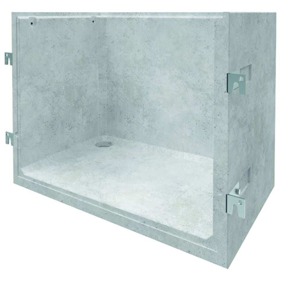ACO Betonlichtschacht für druckwasserdichte Montage auf Dämmung, 2200 mm, 1800 mm,600 mm,80 mm Image