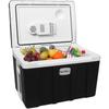 Kühlbox mi Rollen für Auto & Camping Warm-Kalt 50L a++ schwarz - Woltu