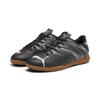 Hallenschuh PUMA "ATTACANTO IT JR", Kinder, Gr. 33, schwarz (puma schwarz, silber mist), Synthetik, sportlich, Schuhe