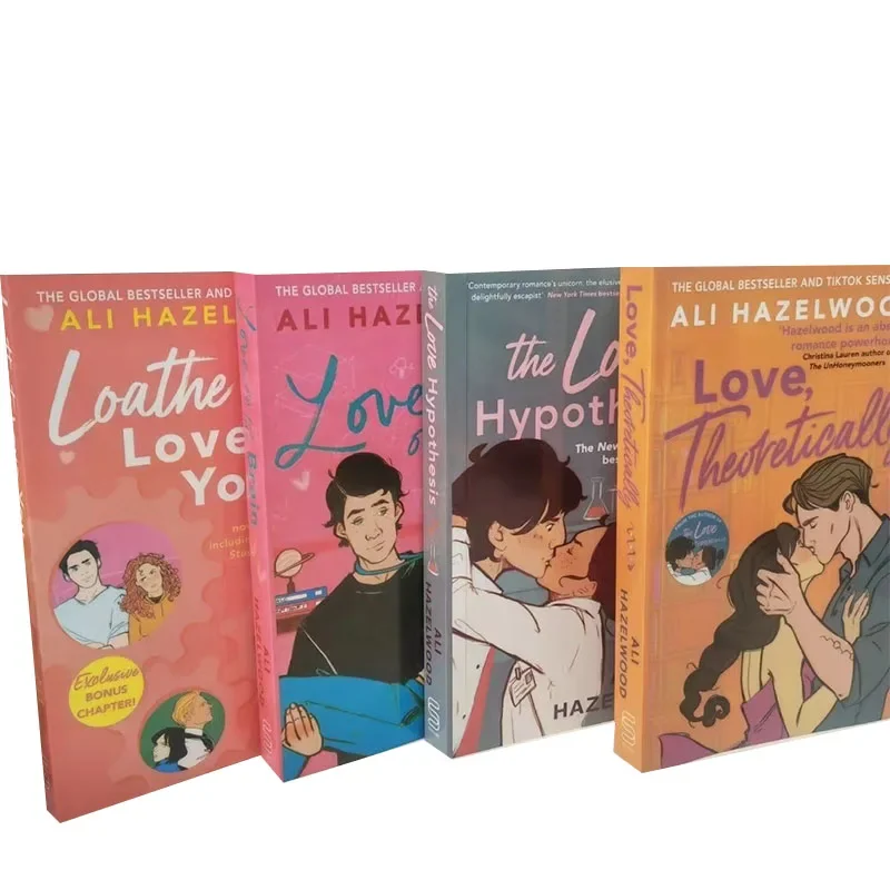 1 Buch von Ali Hazelwood The Love Hypothesis/Love on The Brain/Loathe to Love You/Love, Theoretisch Roman Englisches Buch Image