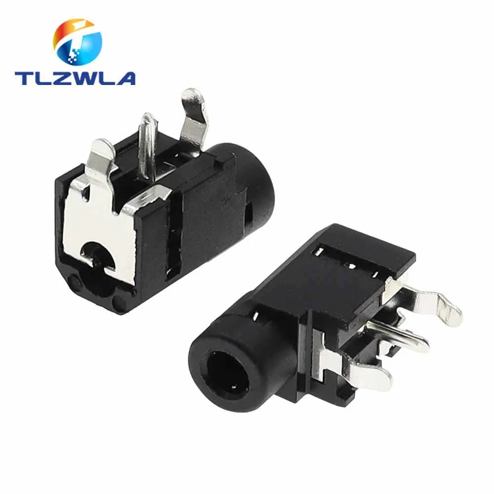 100pcs PJ-314A 3,5mm zwei kanal, stereo audio kopfhörer buchse PJ-314 mono kanal 3pin audio anschluss Image