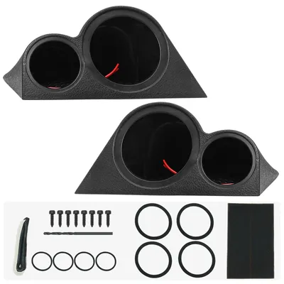 Auto Car Audio Lautsprecher Modifizierte Zwei-Wege-Hochtöner Halterung Lautsprecher Box Shell 3,5 Zoll Lautsprecher Halter Halterung Universal Schwarz