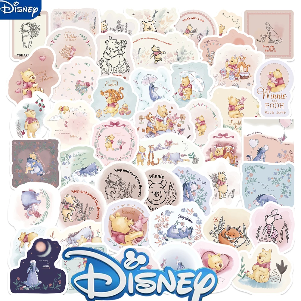 50 stücke niedlichen Disney Winnie the Pooh Aufkleber Pack Film Cartoon Aufkleber DIY Laptop Skateboard Kawaii Anime Aufkleber für Kinder Image