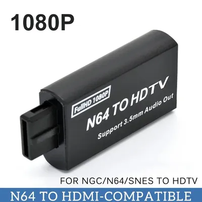 1080p n64 zu HDMI Konverter Spiel adapter Plug & Play HD Kabel adapter mit 3,5mm Audio ausgang für Image