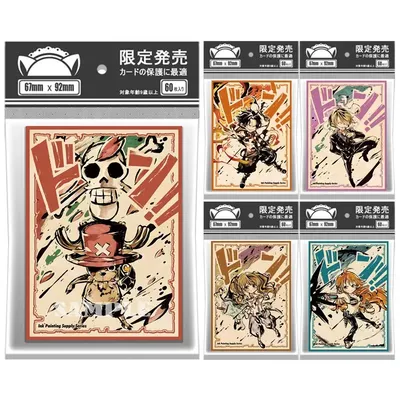 60 Teile/beutel Laser Anime Kartenhüllen 67x92mm Brettspielkarten Schutz PTCG Karten Schild Image