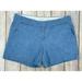 J. Crew Shorts | J Crew Chambray Shorts Size 12 Women's 5" Classic Chino Short Blue Cotton | Color: Blue | Size: 12