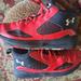 Under Armour Shoes | Euc Under Armour Lock Down 5 Youth Red And Black Athletic/Bb Shoes 5 1/2 | Color: Black/Red | Size: 5.5bb