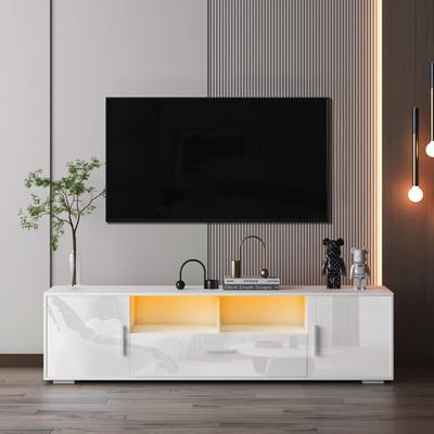 TVstand,TVCabinet,entertainment center TV station,TVconsole,console with LED light belt, light belt can be remote control
