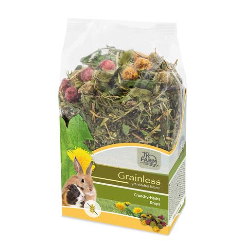 4x150g JR Farm Grainless Crunchy-Herbs Drops Ergänzungsfutter Nager