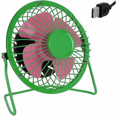 Deuba - usb Ventilator Tischventilator Tisch Lüfter 360° neigbar geräuchsarm grün