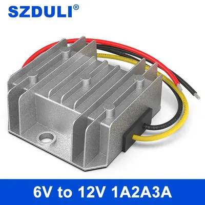 6V to 12V DC power converter 5V 6V 8V 10V to 12V vehicle power transformer module booster waterproof