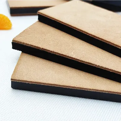 Handmade Wooden Handle Leather Sharpening Strop for Razor Knives - Double Sided Home Sharpening Tool