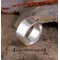 999 pure silver rings for lovers hammer pattern ring finger ring 4mm-10mm