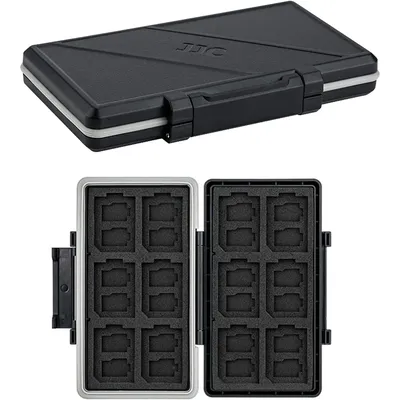 JJC 36 Slots SD/ Micro SD/ TF Card Case Holder for 24 x MicroSD/TF & 12 x SD Cards Waterproof