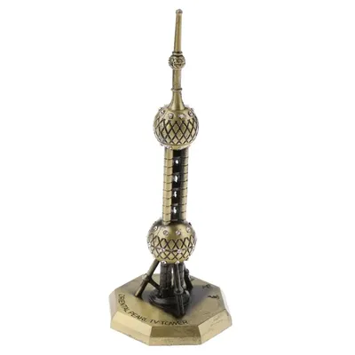 Souvenir Building Metal Shanghai Oriental Pearl TV Tower Model Gift - 13cm Home Bedroom Construction Artwork Decor Kids Gift