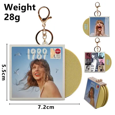 idol 1989 Album CD Record Keychain Star Surrounding Pendant Fans Collecting Gifts