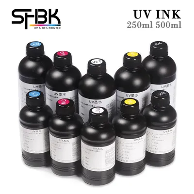 250ml or 500ml UV DTF ink for EPSON R1390 R2000 R1900 T50 L805 L800 L1800 For DX4 DX5 DX6 DX7 TX800
