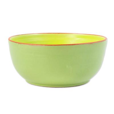 Kelli,'Ceramic Vegetable Bowl from Nepal'