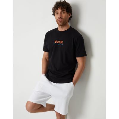Threadbare Men's White Textured Sweat Shorts