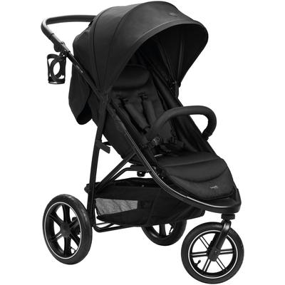 Kinder-Buggy HAUCK "Dreiradbuggy, Rapid 3 Air, black" schwarz Baby Kinderwagen mit schwenkfeststellbarem Vorderrad; Lufträder; bis 22 kg belastbar