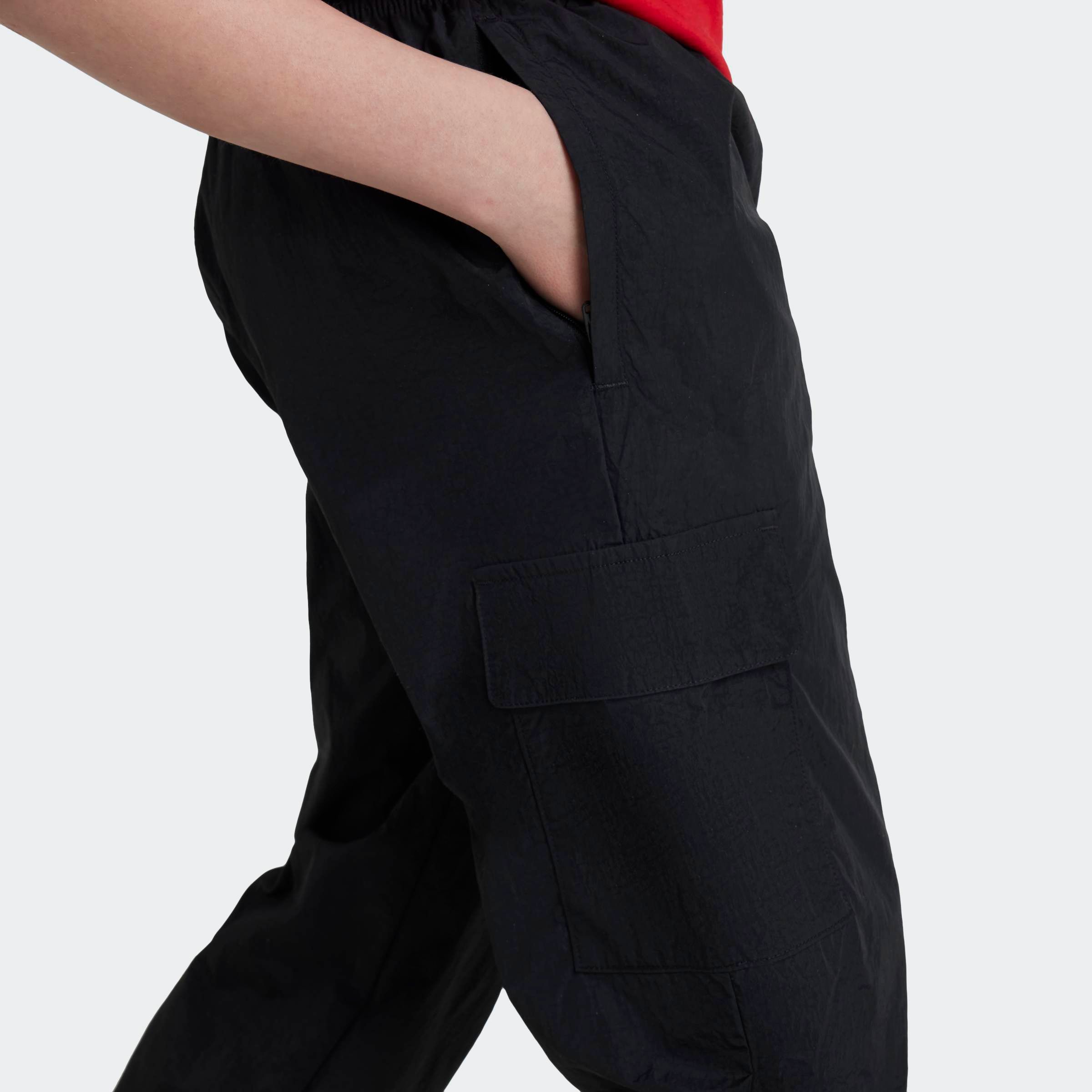 Sporthose ADIDAS ORIGINALS "CARGO PANTS", Kinder, Gr. 158, N-Gr, schwarz, Obermaterial: 100% Polyamid, Hosen Image