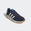 Sneaker ADIDAS SPORTSWEAR, Gr. 42, blau (shadow navy, cloud weiß, matte silber), Textil, Leder, Synthetik, sportlich, Schuhe, inspiriert vom Design des adidas LA Trainer