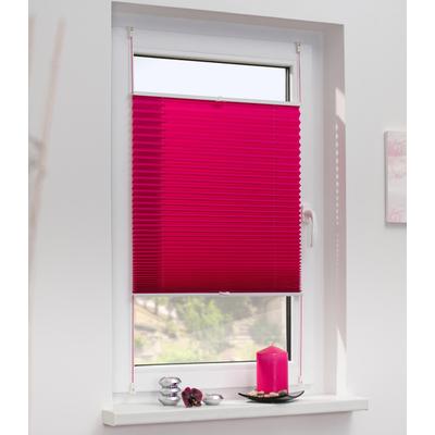 Plissee LICHTBLICK ORIGINAL "Klemmfix" Gr. 1, pink (fuchsia, weiß), B:45cm H:130cm, Obermaterial: 100% Polyester, Plissees, Faltenstore Image