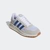 Sneaker ADIDAS SPORTSWEAR "RUN 84", Gr. 44, weiß (cloud weiß, royal blau, grau one), Textil, Leder, Synthetik, sportlich, Schuhe, inspiriert vom Design des adidas LA Trainer