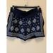 J. Crew Shorts | J.Crew Womens Xs Blue Boho Embroidered Shorts | Color: Blue | Size: Xs