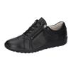 Schnürschuh WALDLÄUFER "K-IRA", Damen, Gr. 7 (40,5), schwarz, Nappaleder, unifarben, sportlich, Schuhe, Sneaker, Halbschuh, Komfortschuh in Bequemweite H (= sehr weit)