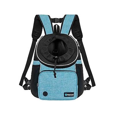 PetAmi Airline Approved Front Chest Small Dog & Cat Backpack Carrier, Teal Blue, Large