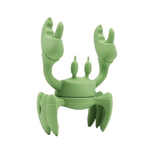 Supporto per utensili in silicone a forma di granchio, supporto per cucchiaio e utensile da cucina, clip resistente al calore, supporto per utensili da cucina, poggia cucchiaio in silicone per fornelli, regali creativi per la cucina