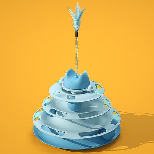 Palla Giocattolo morbido Giocattolo interattivo tunnel Giocattolo Squeak con Duraturo Automatico Esercizio per animali domestici Rilascio di pressione Addestramento di animali domestici per Prodotti