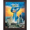 1980 Steelers vs Rams Framed 36"" x 48"" Canvas Super Bowl XIV Program