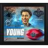 Bryce Young Carolina Panthers Facsimile Signature Framed 15"" x 17"" 2023 NFL Draft Day Collage