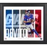 "Tommy DeVito New York Giants Gerahmte 15"" x 17"" Spielerpanel-Collage"