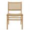 Lot de 2 chaises jardin teck naturel rotin synthétique beige