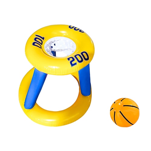 Schwimmspielzeug-Spielset für den Pool, schwimmende Basketballkörbe für den Pool, lustige Wasserspiele und Poolspielzeug für den Sommer für Kinder im Alter von 8–12 Jahren, Teenager, Erwachsene und Image