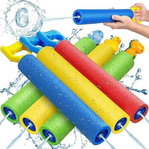 Wasserpistole 6er-Pack Super Water Soaker Blaster Squirt Guns Wasser Shooter Schwimmbad Strand Sommerparty Outdoor Wasserspiel Kampfspielzeug für Kinder Jungen Mädchen