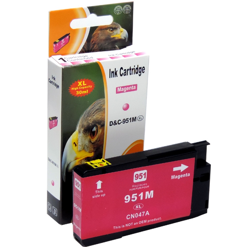 Kompatibel HP 951XL, CN047AE M Magenta Rot Druckerpatrone für 1.500 Seiten von D&C Image